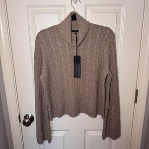 NWT Jenni Kayne Cable Nell Turtleneck - Taupe
